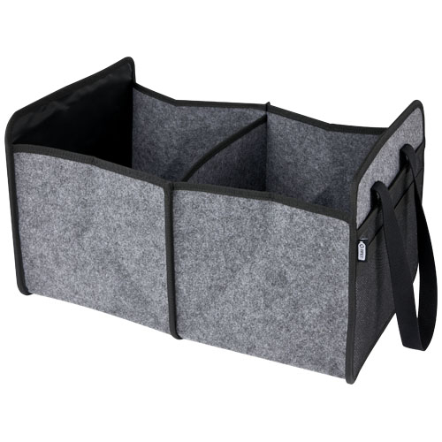 Pochette coffre voiture publicitaire feutre recyclé Felta Gris moyen